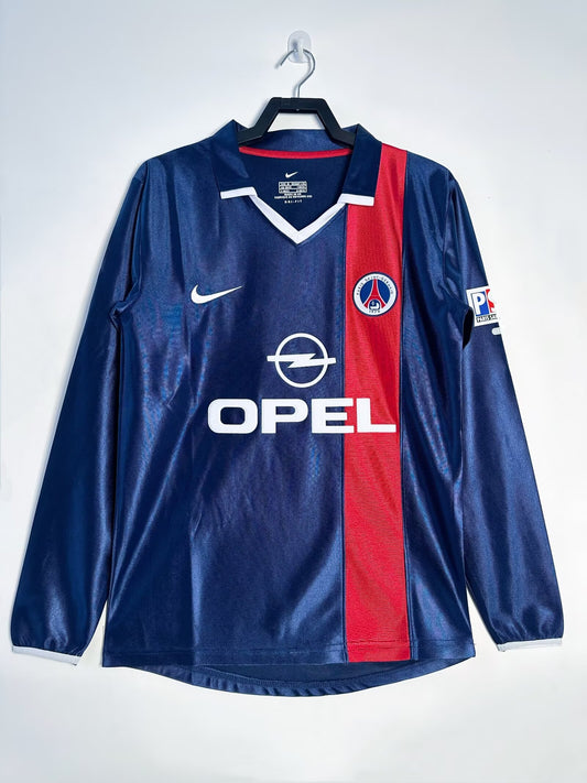 PSG 2001-2002 Long Sleeve Home Kit